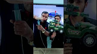 hydraulic lift pascal law  physics Experiment  by amit sir  #shorts #shortsfeed #experiment #physics