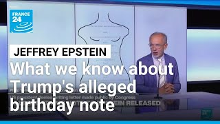 Celebrity What we know about Trump's alleged birthday note to Epstein • FRANCE 24 English Wealth
