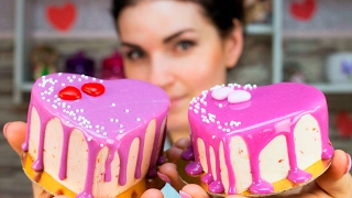 Мини торт пирожное ко дню святого Валентина / Mini Cake cupcake Valentine's Day - Я - ТОРТодел!