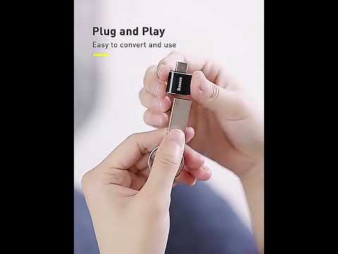 Baseus Otg Usb Male To Type C Female Adapter Converter, CAAOTG-01