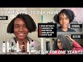 I TRIED THE 30 DAY HAIR DETOX FOR A YEAR?!? | NO OILS AND BUTTERS ON NATURAL HAIR| BEAUTYBYAJ