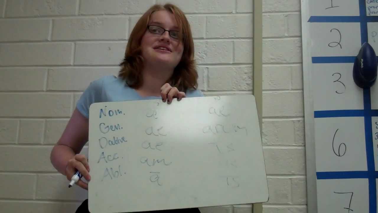 First Declension Endings