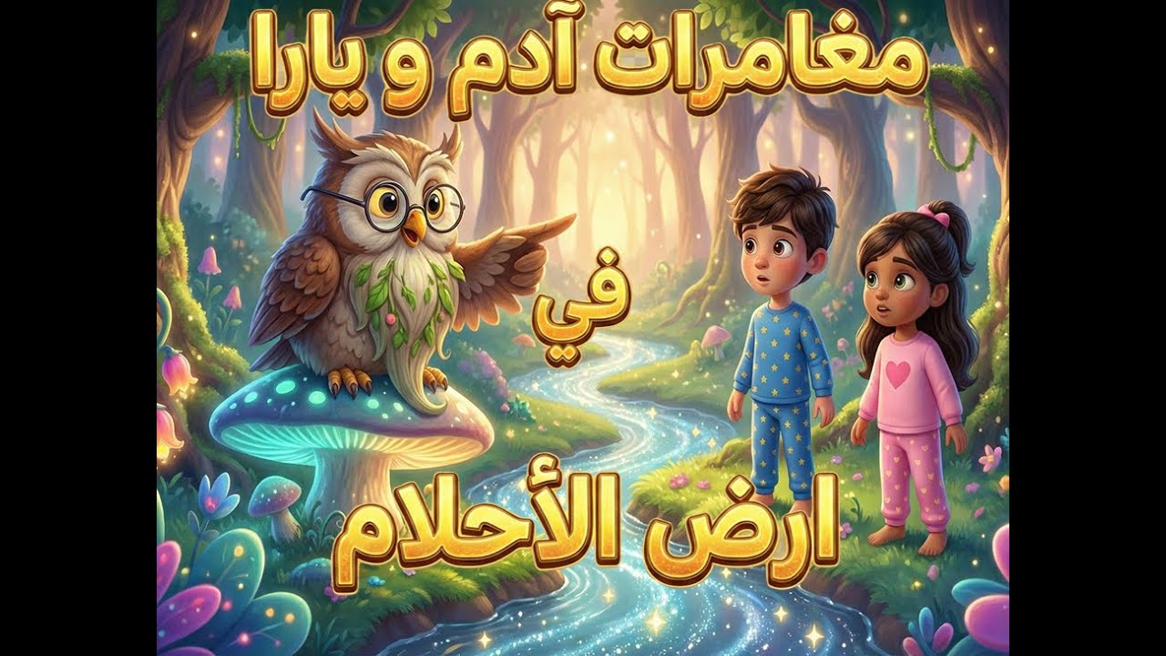 مغامرة آدم ويارا في أرض الأحلام السحرية | قصة أطفال قبل النوم مليئة بالخيال والقيم