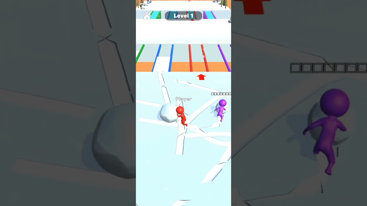 playing Trending Game | Snow race⛷️⛄ | 