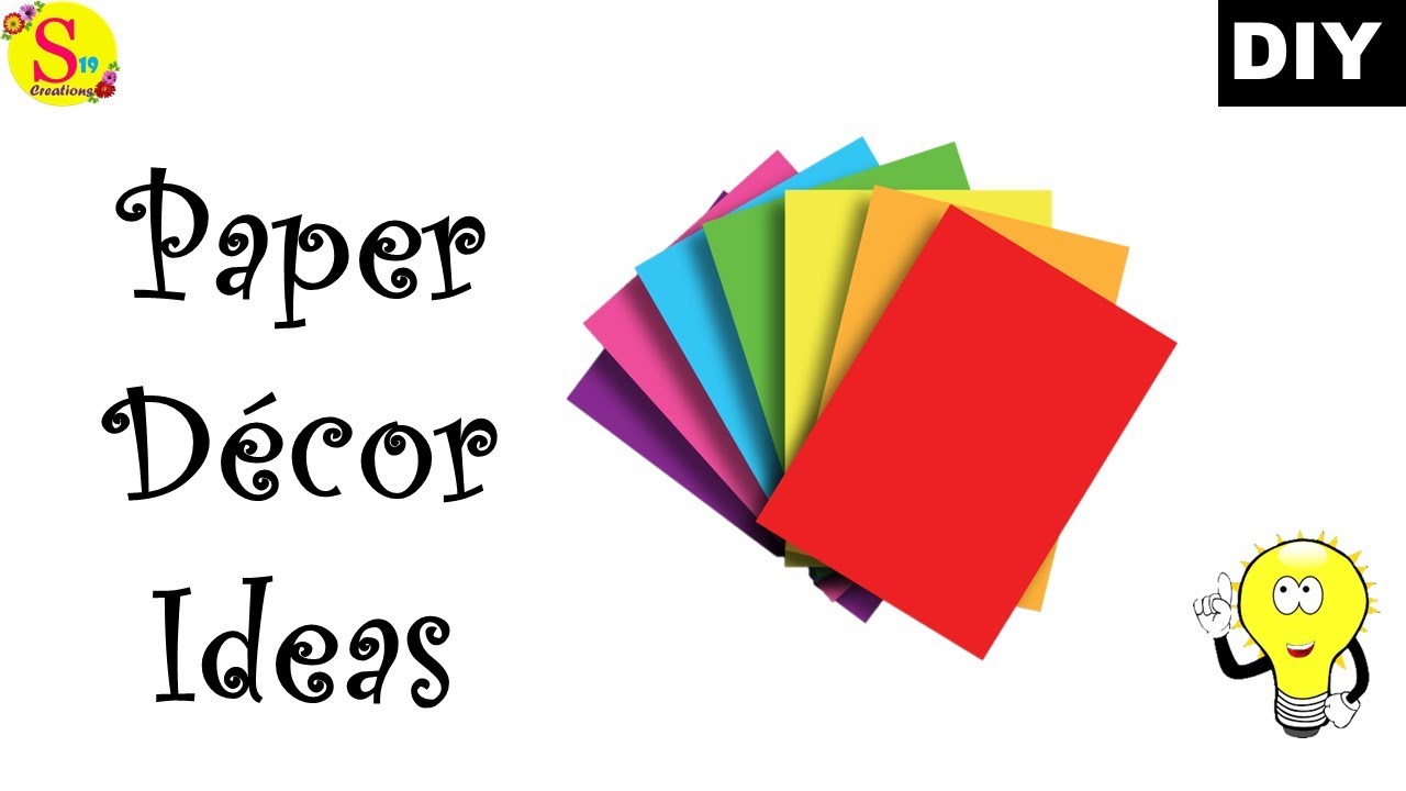 3 paper craft ideas for home decoration diy room decor no money decorating ideas YouTube