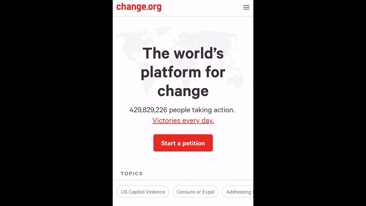Activity 1 (Signing an online petition)
