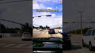 Instant Karma for Ignoring Traffic Rules ！😂😂#InstantKarma#PoliceCaught#TrafficViolation#baddrivers