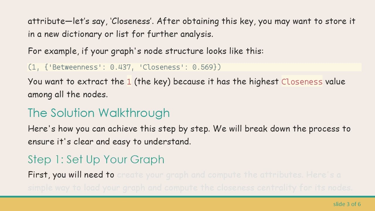 Extract the Key of the Largest Value of the Node Attribute in Python's NetworkX