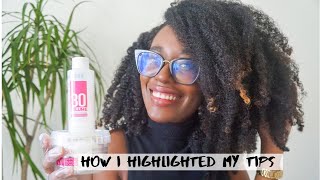 How I highlighted the tips of my hair with Box Dye AND Bleach