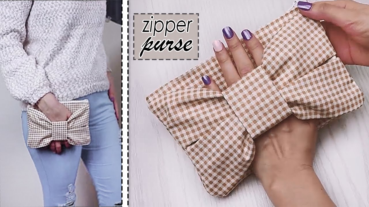 ADORE DIY PURSE BAG CRAFT 20 MIN IDEA HOW TO MAKE A ZIP BAG YouTube