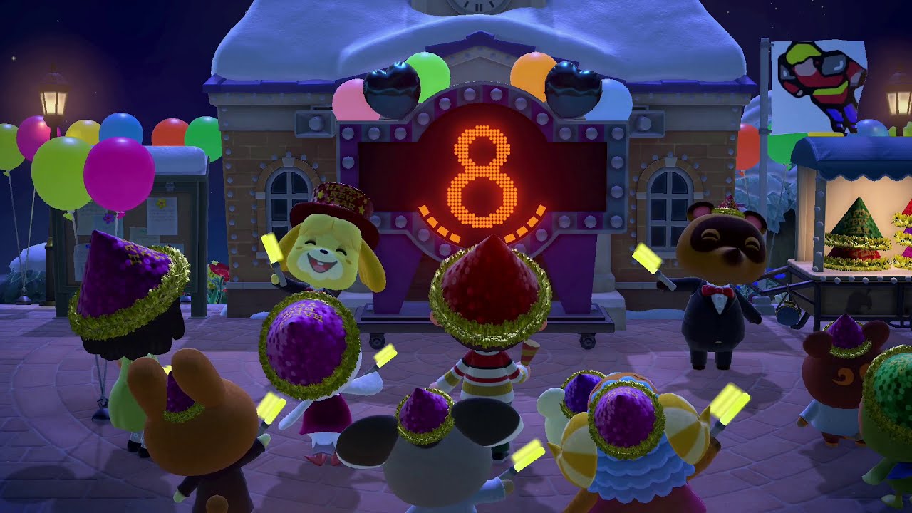 Happy New Year! Animal Crossing New Horizons (Coop) YouTube