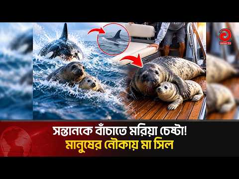 Mother Seal Seeks Refuge on Human Boat After Being Chased by Whale in Open Ocean | Asian Television