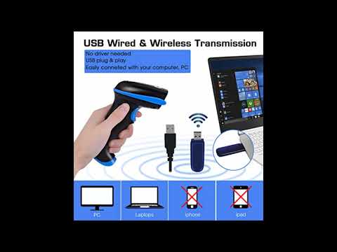 Review: WoneNice USB Laser Barcode Scanner Wired Handheld Bar Code Scanner Reader Black
