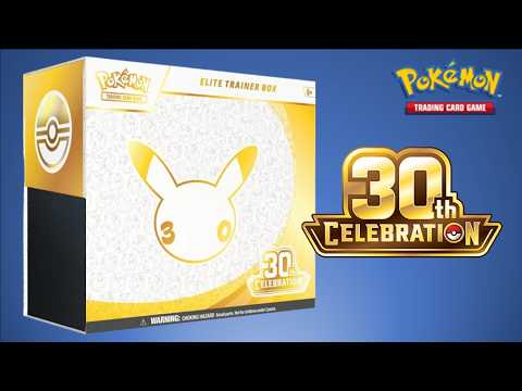 Opening 30th Celebration ETB Pokemon TCG Cards