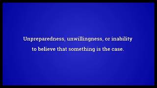Disbelief Meaning