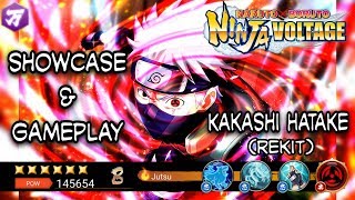 Showcase & Gameplay Kakashi Hatake (Rekit) | Naruto x Boruto Ninja Voltage