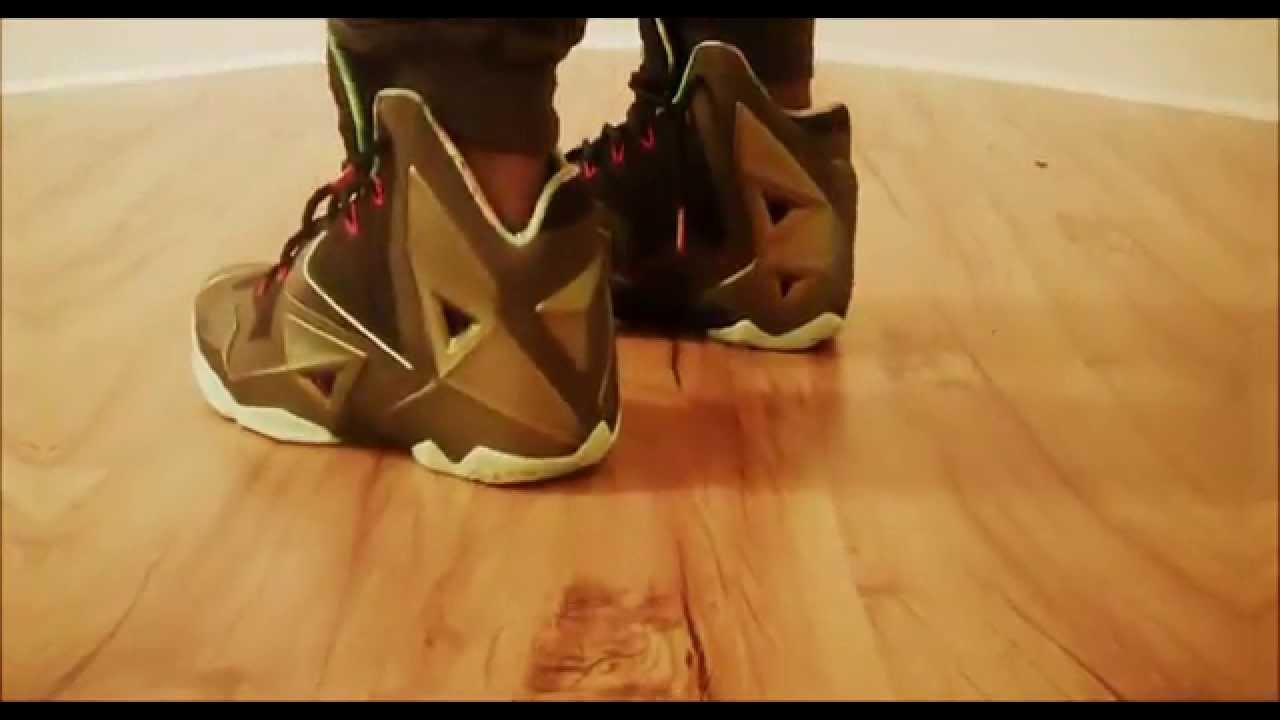 Nike LeBron 11 Kings Pride On Foot