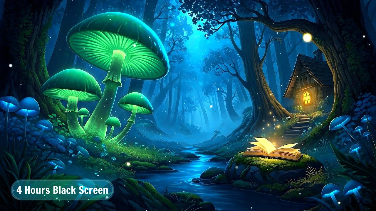 Enchanted Mushroom Forest Ambience, Relaxing Music, Nature Sounds & the melodious sound of birdsong
