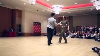 Jordan Frisbee & Tatiana Kizeeva Pro Novice final at Budafest 2014