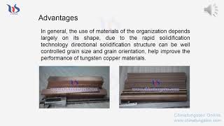 【knowtungsten】tungsten copper rapid directional solidification