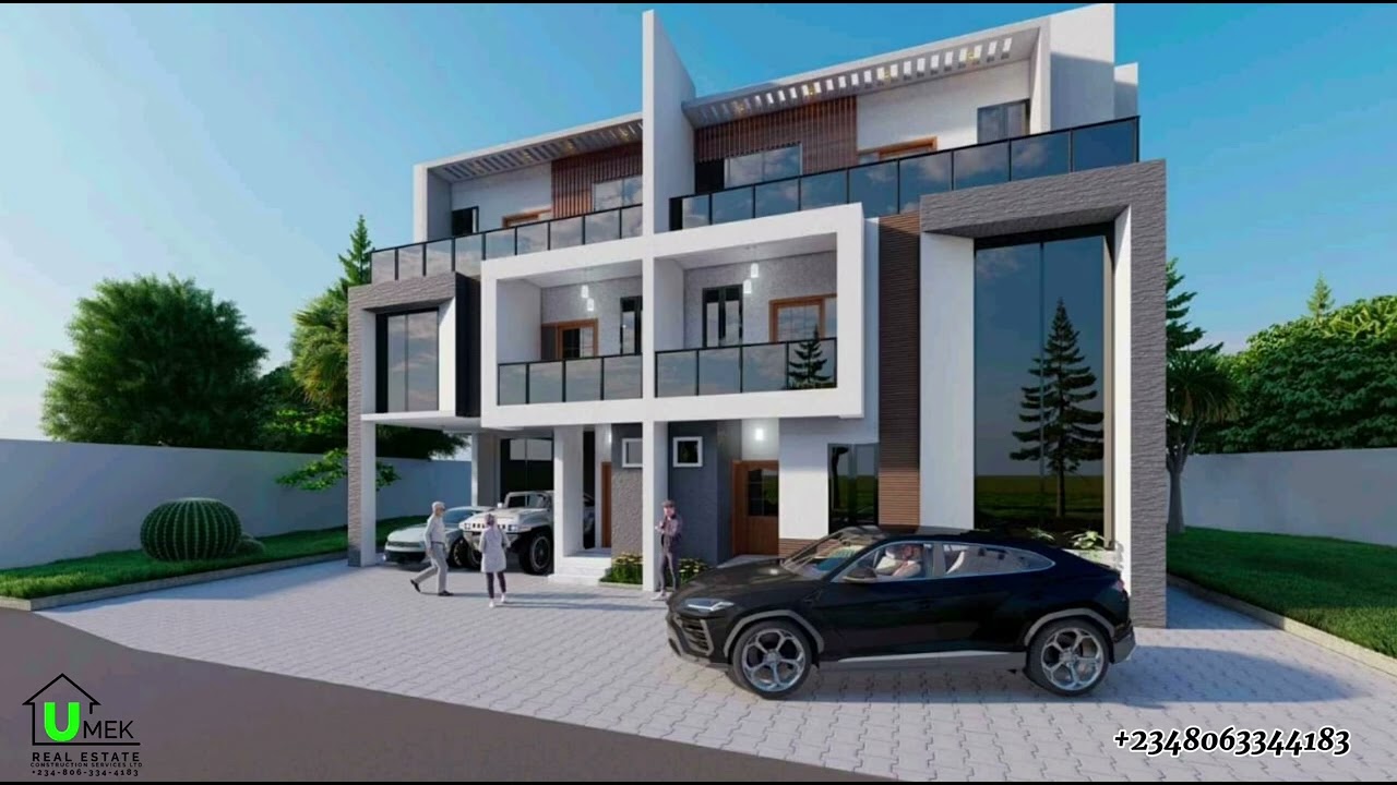 Строительство двухквартирных домов на две семьи в Нигерии | Полный осмотр участка