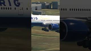 beautiful view of airplanes when landing eps.643