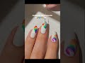 Rainbow vibes on my nails 🌈💅 Shine bright with every color of joy! #NailArt #RainbowNails #Vibes