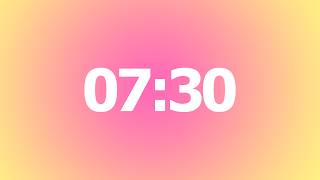 7 Minute 30 Second Timer 🌷 No Music | 7 Minute 30 Second Aesthetic Countdown Timer | 7m30s Timer