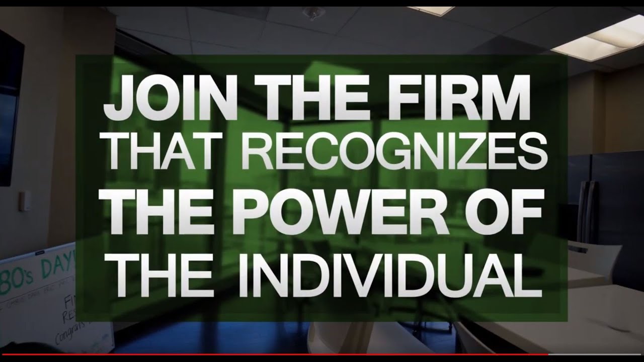 One Firm. One You.  YouTube