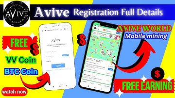 Avive mining app | registration | Avive new mining app ||