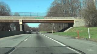 Pennsylvania - Interstate 76 West (Entering PA Turnpike) - Mile Marker 330-320 (4/12/15)