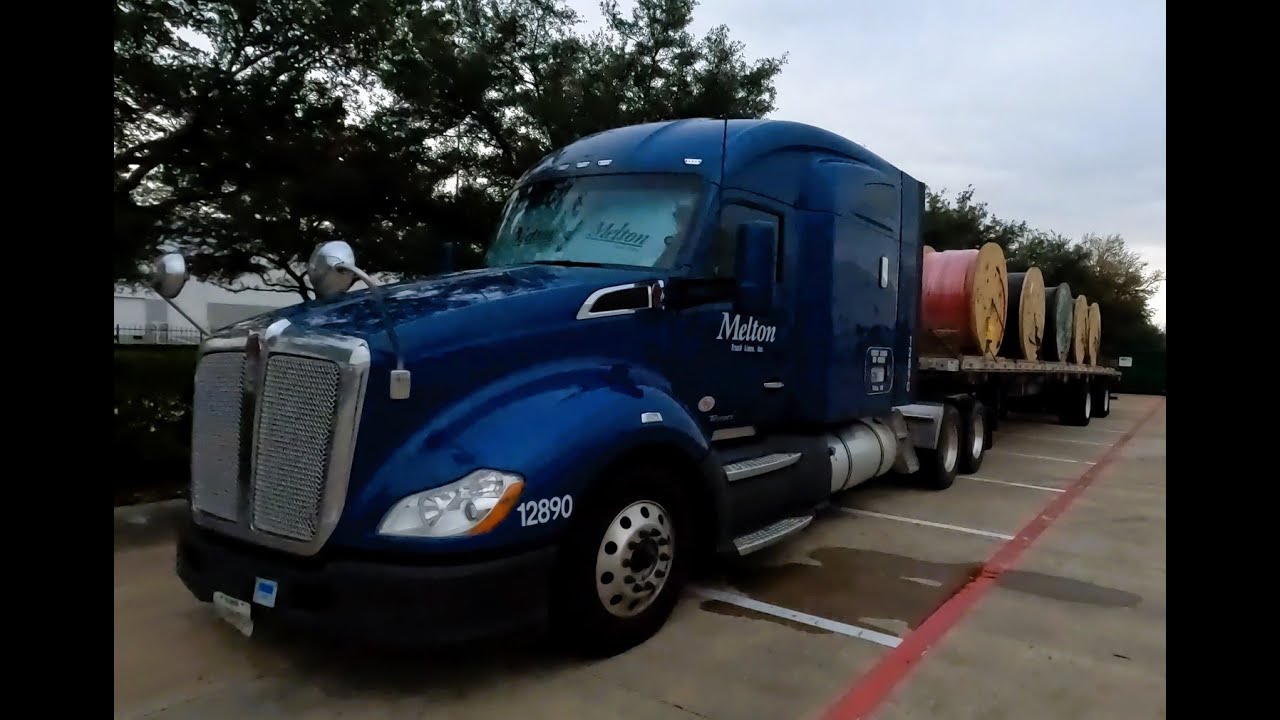 1453 Miles for the week! Flatbed trucker Melton Truck Lines trucking