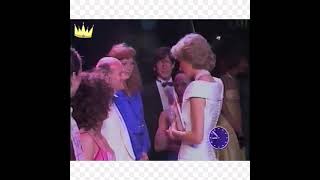 Angelic Princess Diana wearing a white dress meets Wayne Sleep (1989) #shorts #diana