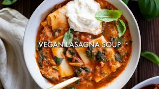 Vegan Lasagna Soup | This Savory Vegan