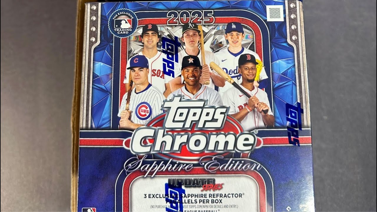 2025 Topps Chrome Sapphire Update & Box of Baseball Cards Random Team Break 1/22
