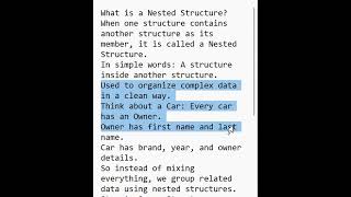 C Nested Structures Explained Simply | Struct Inside Struct