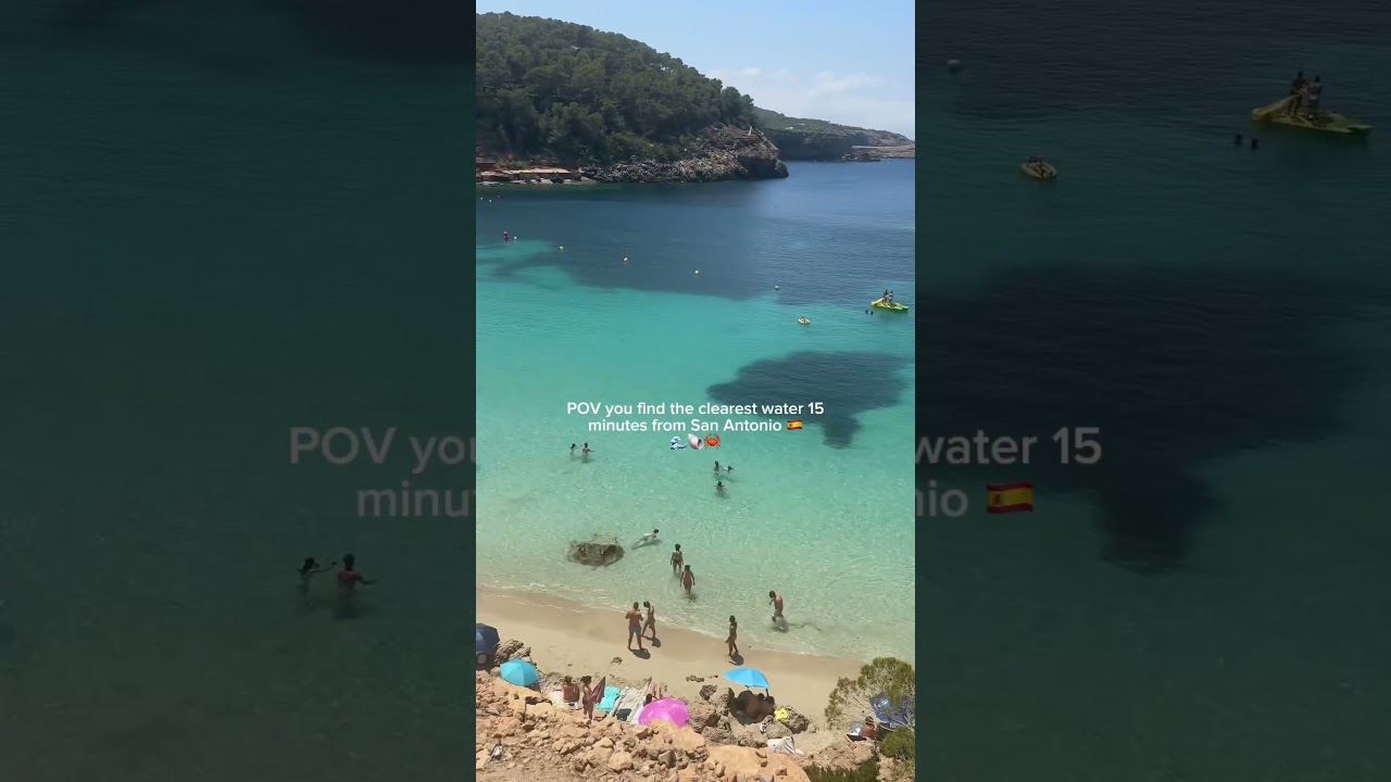POV you find the clearest water in Ibiza! 