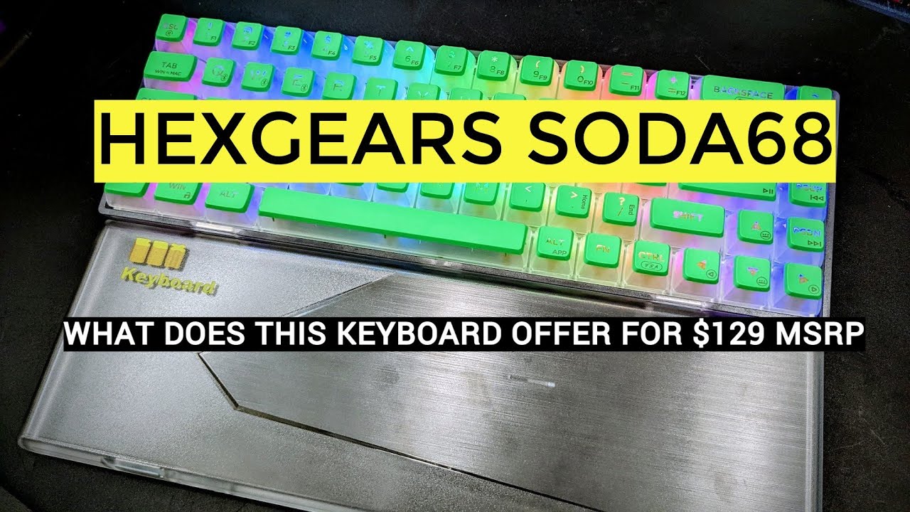 HexGears Soda 68 65% Mechanical Keyboard -  Unboxing, Review, and Sound Test (Soda68)