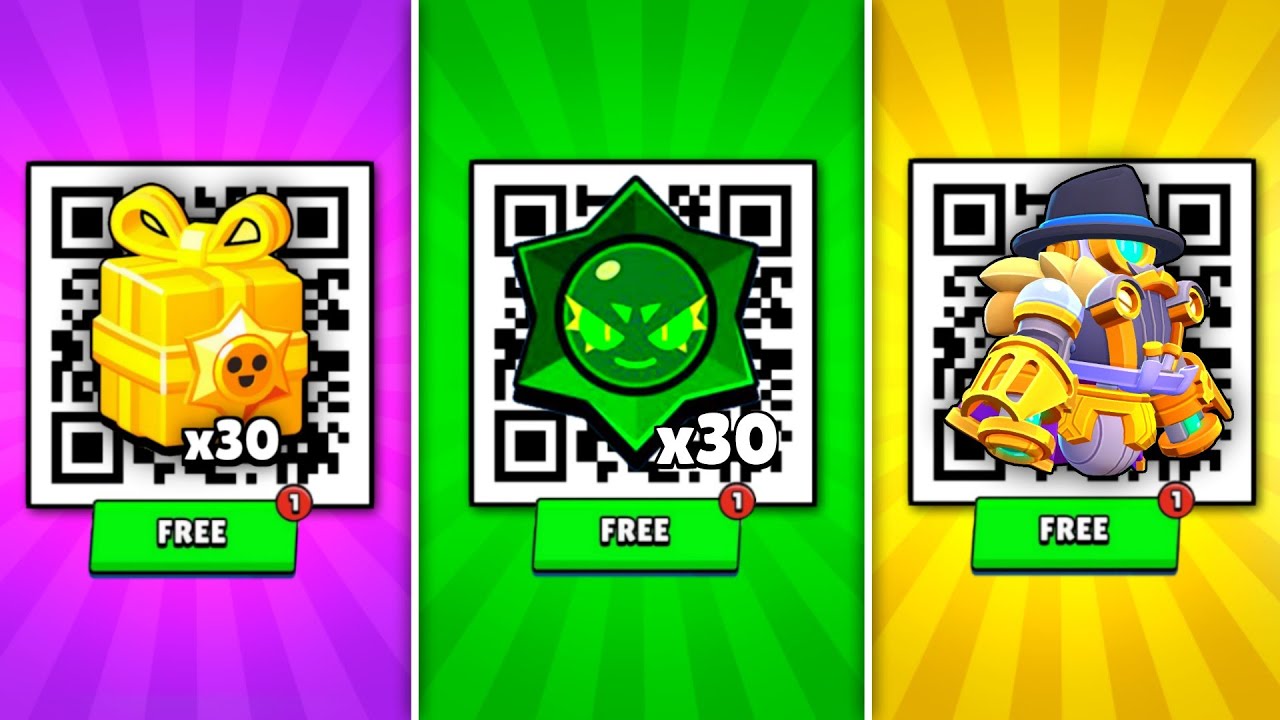 FREE! NEW BRAWL PASS PLUS 🥳 30 CHAOS DROPS QR CODE | BRAWL STARS NEW REWARDS | 100% WORKING QR CODES