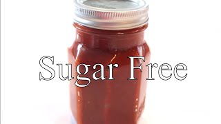 Homemade sugar free ketchup with linda's pantry