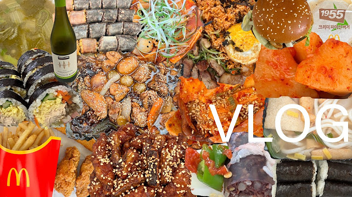 [먹방브이로그] 찜닭 | BBQ | 맵소디 | 라볶이 | 순대 | 와인 | 1955크리미파마산 | 우동 | 참치김밥 | 삼겹살 | 김치볶음밥 | 충무김밥 | Mukbang VLOG
