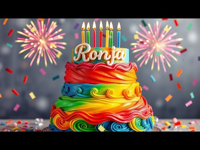 Zum Geburtstag viel Glück – Geburtstagslied für Ronja 🎉🎂 – Version 2