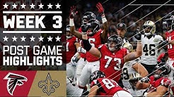 Falcons vs. Saints | NFL Week 3 Game Highlights