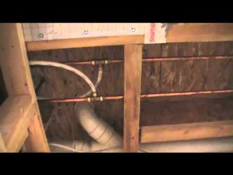 Basement Bathroom Water Line installation overview