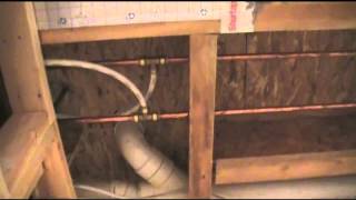 Basement Bathroom Water Line installation overview