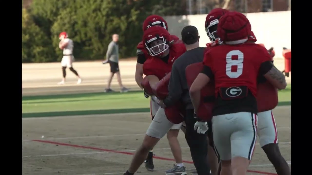 Georgia TE Stance & Start Board Drill