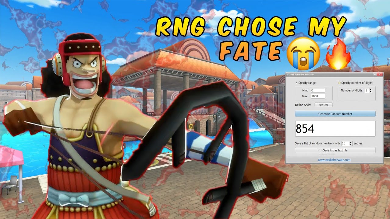 🎲 RANDOM NUMBER decides my OPBR Character in League Battle!