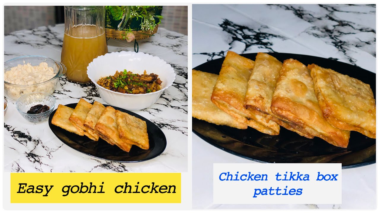 Chicken tikka box patties/ cheese box patties/ Easy gobhi gosht/  Annie malik