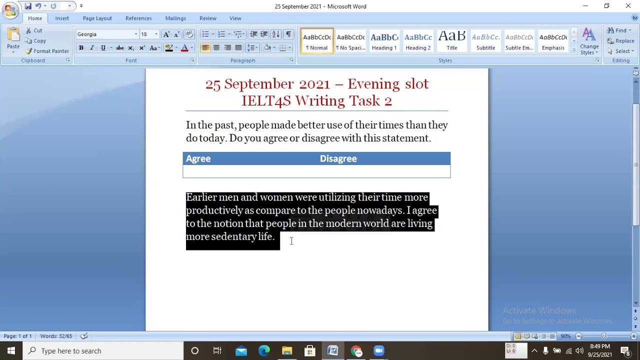 IELTS Writing Task 2 (25 Sep 2021) -  Evening Slot/Actual IELTS Writing Task 2 Question solved