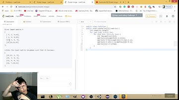 leetcode48 rotate image(java)